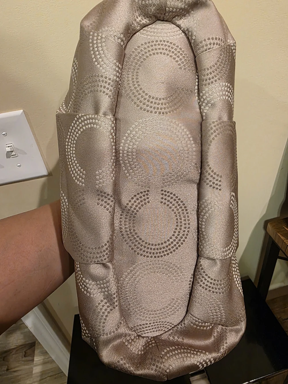 Coach Beige Signature Satchel